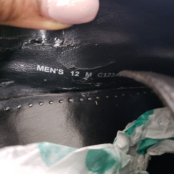 Cole Haan Men's Black Leather Lace Up Casual Dress Shoes Size 12 - Picture 8 of 10